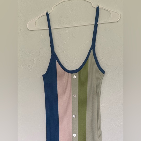 CIDER | Multi-Colored Fitted Maxi Dress - Picture 2 of 5